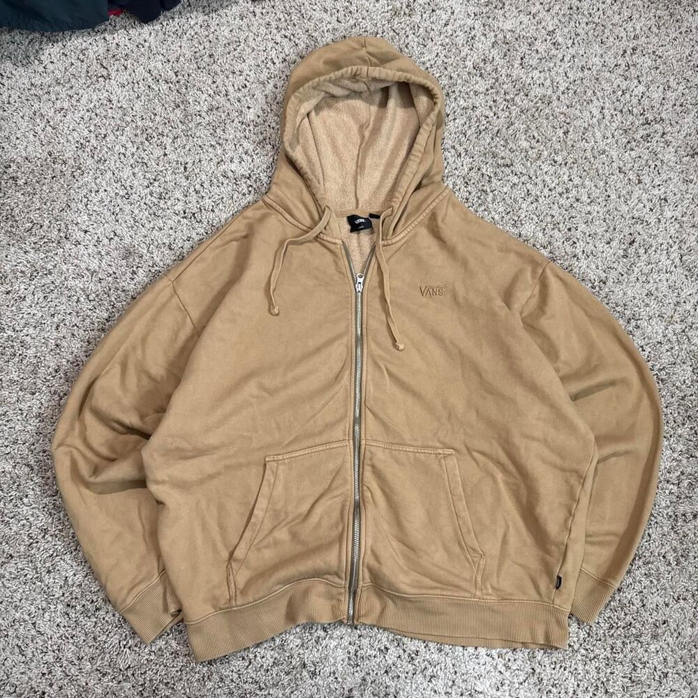 Vans Men's Tan and Cream Hoodie